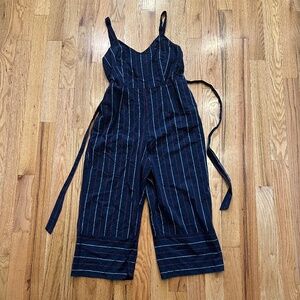 NWOT UNIVERSAL THREAD GOODS CO. JUMPSUIT Patriotic red white blue linen SIZE XXL